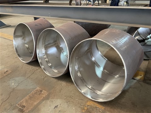 45°內襯不銹鋼對焊彎頭